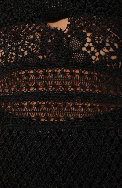 Платье ERMANNO SCERVINO черного цвета по цене 87800 руб., арт. D424Q306MYJ, фото 5 Платье ERMANNO SCERVINO, арт. D424Q306MYJ, фото 5