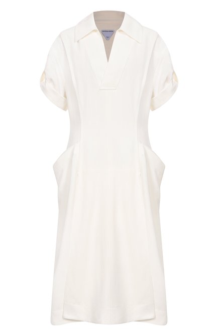 Женское платье из вискозы и льна BOTTEGA VENETA, арт. 820007/V30Z0