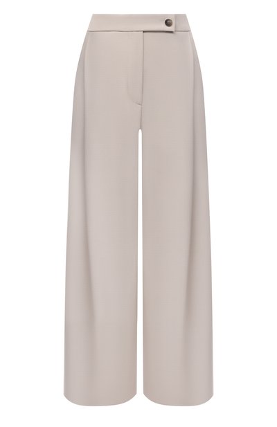 Шелковые брюки GIORGIO ARMANI бежевого цвета по цене 113500 руб., арт. 1SHPP0G1/T02AU, фото 1 Шелковые брюки GIORGIO ARMANI, арт. 1SHPP0G1/T02AU, фото 1