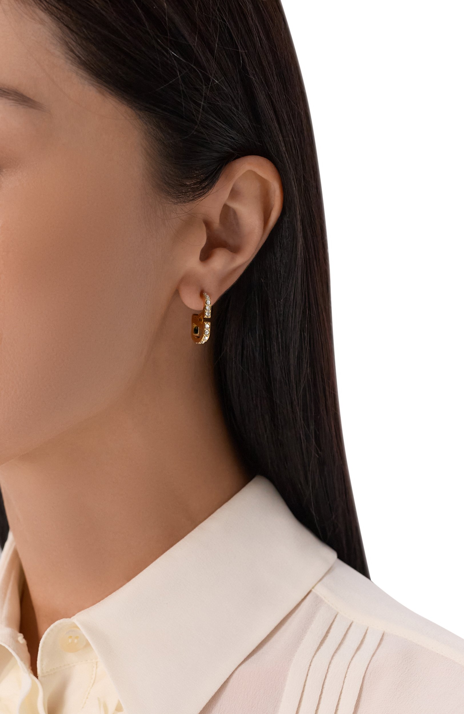 Серьги VALENTINO золотого цвета по цене 49950 руб., арт. 9W2J0CD4/YCW, фото 2 Серьги VALENTINO, арт. 9W2J0CD4/YCW, фото 2