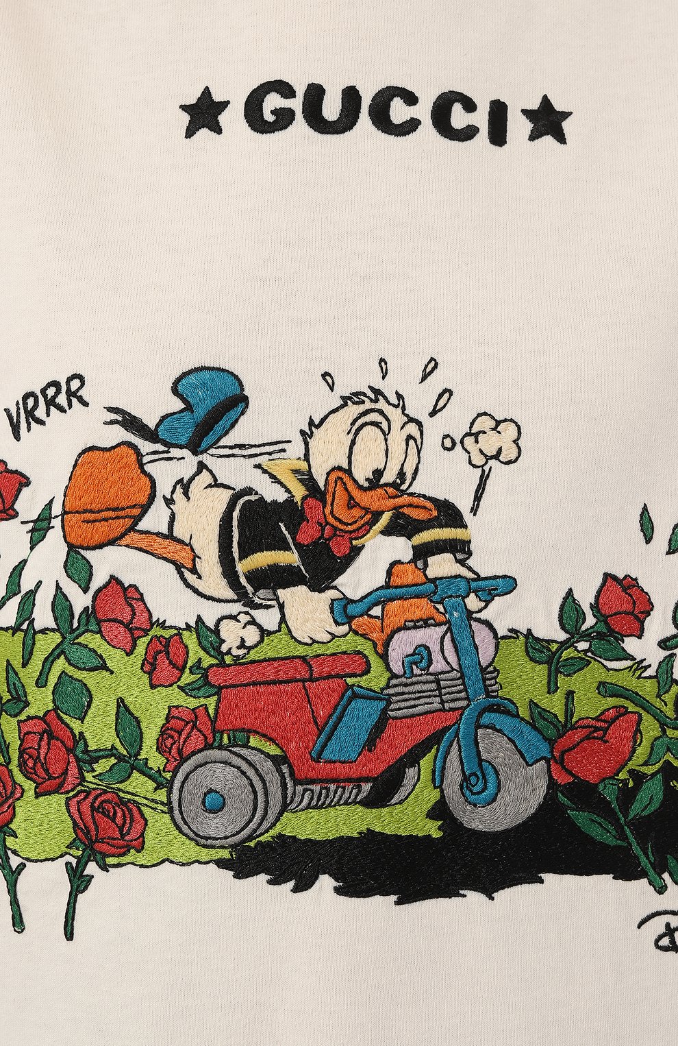 Хлопковая футболка disney x gucci GUCCI, арт. 615044 XJDBI, фото 5