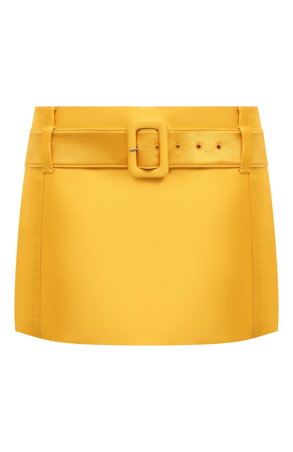Юбка из шерсти и шелка PRADA желтого цвета по цене 155000 руб., арт. P108UH-BH7-F065Y-221, фото 1 Юбка из шерсти и шелка PRADA, арт. P108UH-BH7-F065Y-221, фото 1