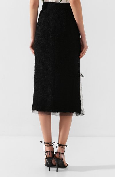 Юбка DOLCE & GABBANA черного цвета по цене 117000 руб., арт. F4BSXT/HUMET, фото 4 Юбка DOLCE & GABBANA, арт. F4BSXT/HUMET, фото 4