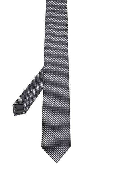 Шелковый галстук с узором ZEGNA синего цвета по цене 17950 руб., арт. Z9D661L8, фото 2 Шелковый галстук с узором ZEGNA, арт. Z9D661L8, фото 2