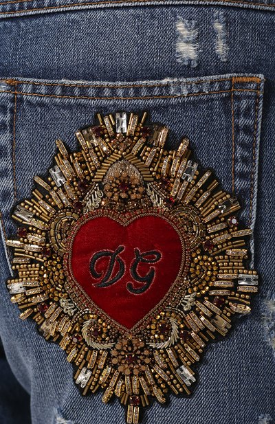 Джинсы с потертостями DOLCE & GABBANA, арт. FTBI2Z/G8X99, фото 5
