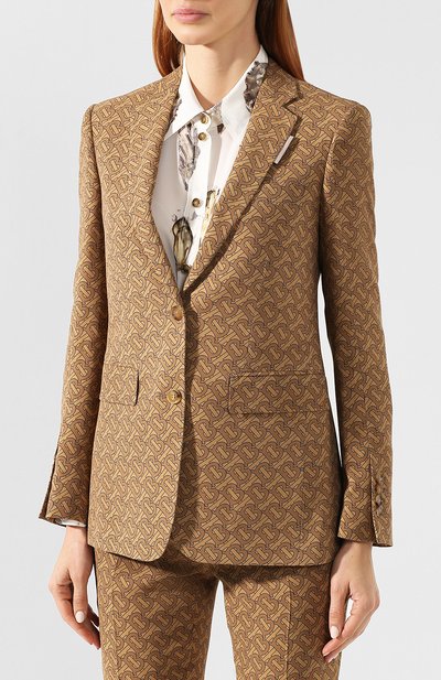 Шелковый жакет BURBERRY, арт. 8017231, фото 3
