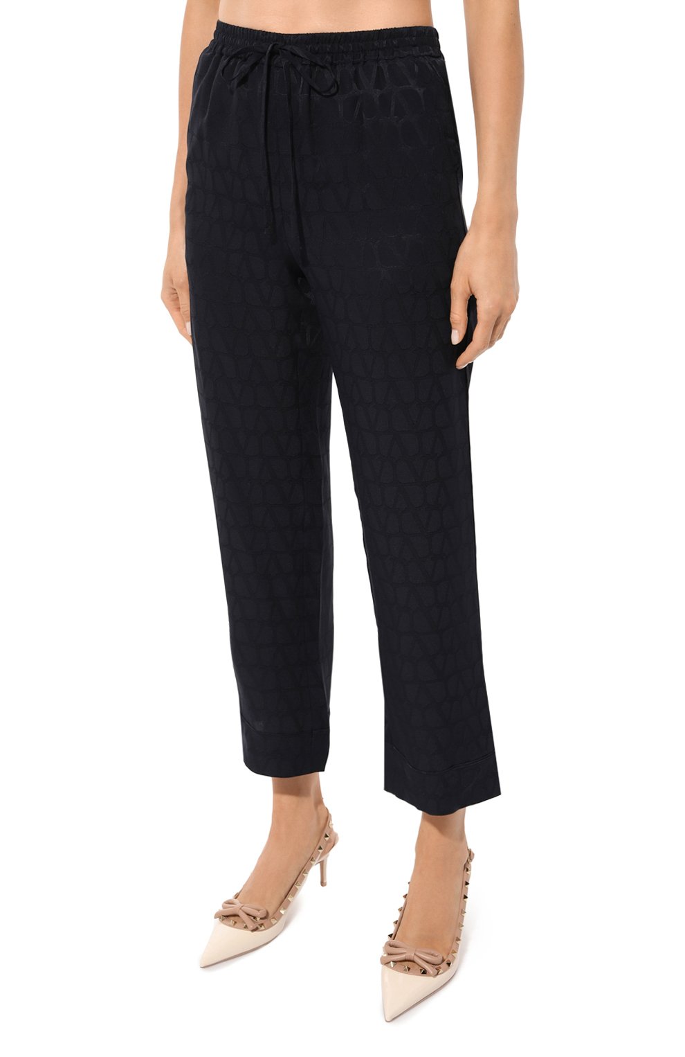 Шелковые брюки VALENTINO, арт. 5B3RB5Y57TK, фото 3