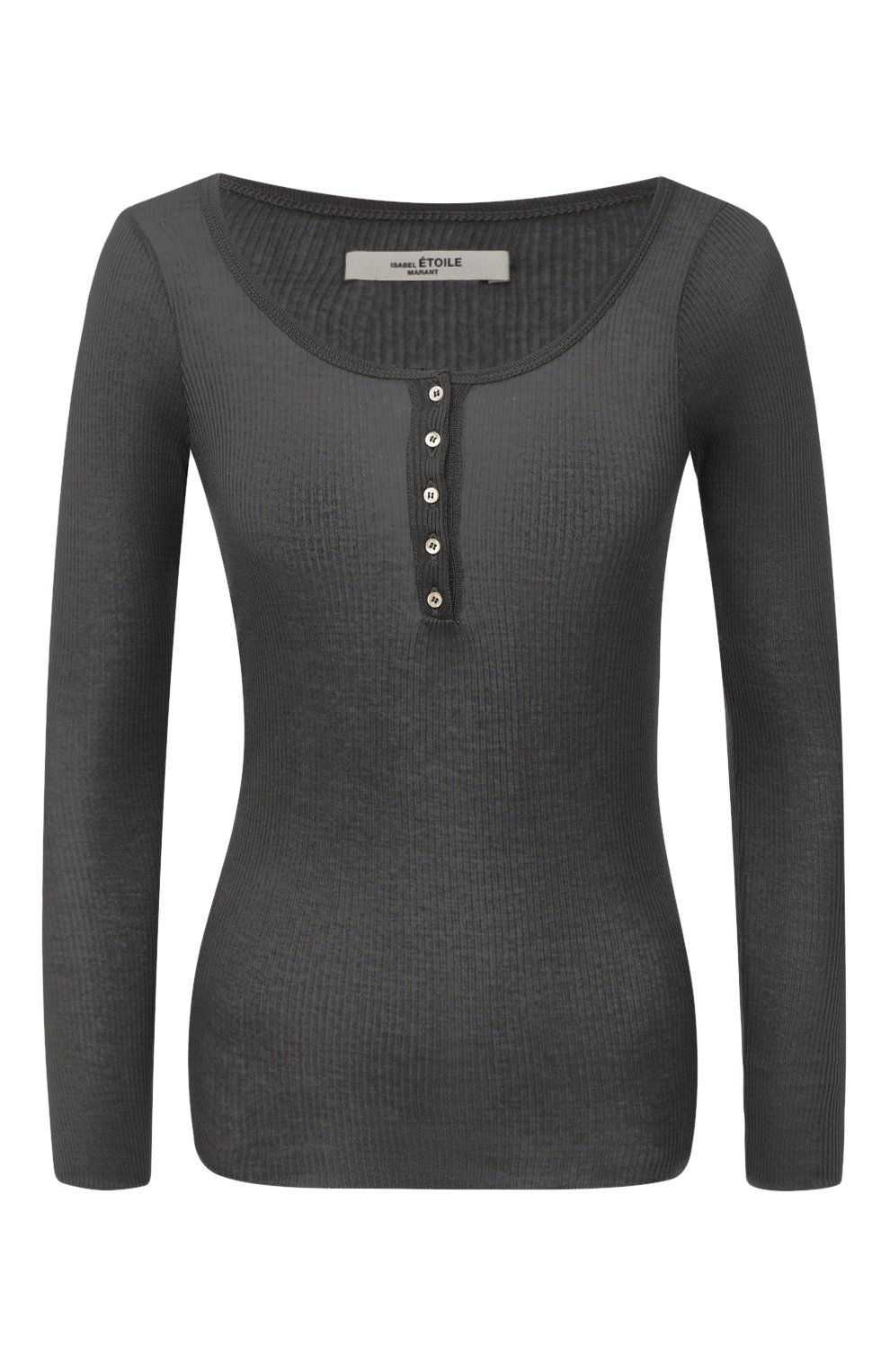 Хлопковый лонгслив-хенли ISABEL MARANT ETOILE, арт. TS0769-20A062E/LAMYLIC, фото 1