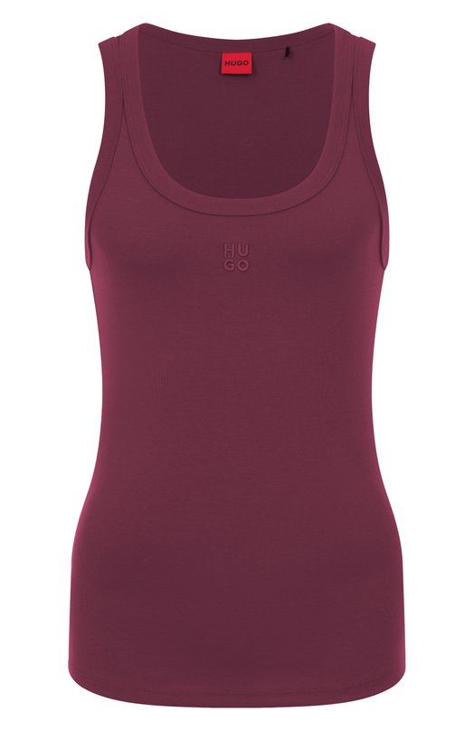 Хлопковая майка HUGO 50514489 Бордовый 50514489