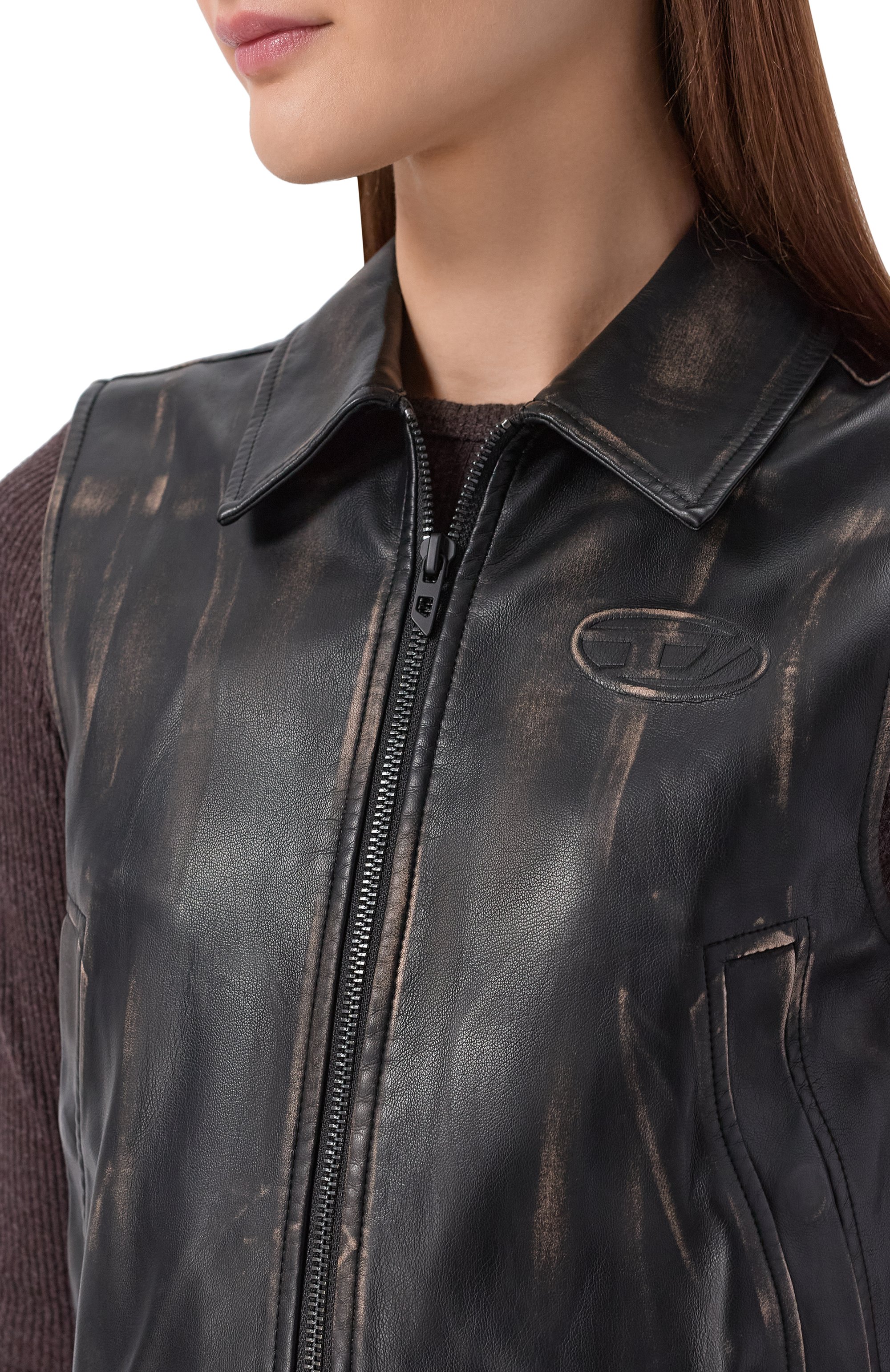 Жилет из экокожи DIESEL, арт. A20330/0ALBP, фото 5