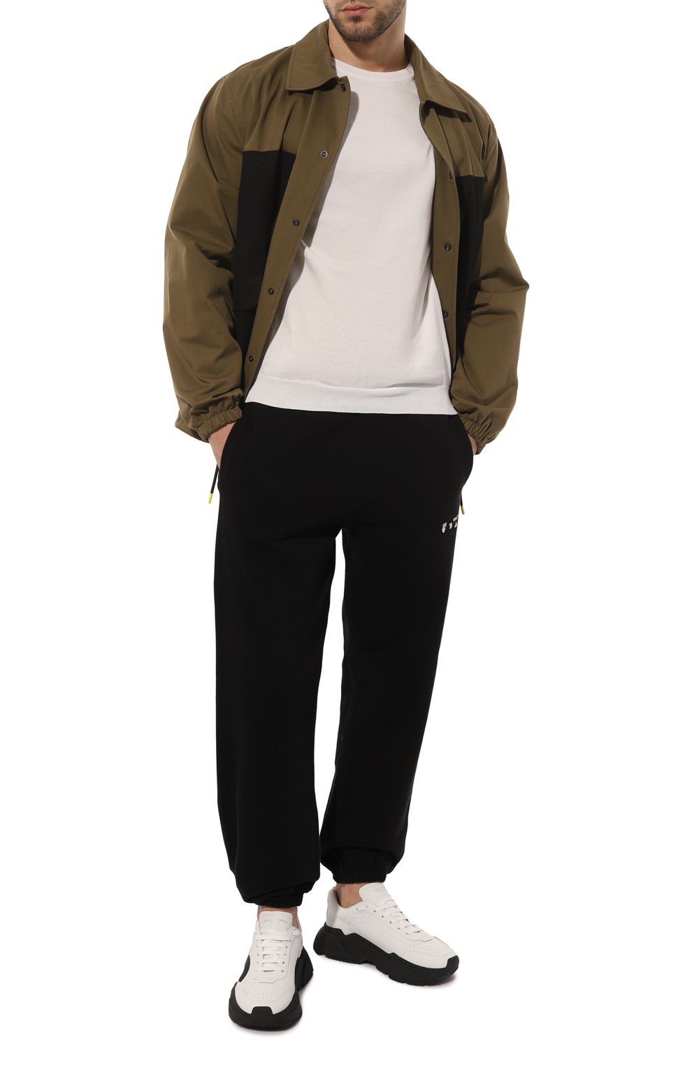 Кожаные кроссовки daymaster DOLCE & GABBANA черно-белого цвета по цене 71950 руб., арт. CS1791/AQ343, фото 2 Кожаные кроссовки daymaster DOLCE & GABBANA, арт. CS1791/AQ343, фото 2