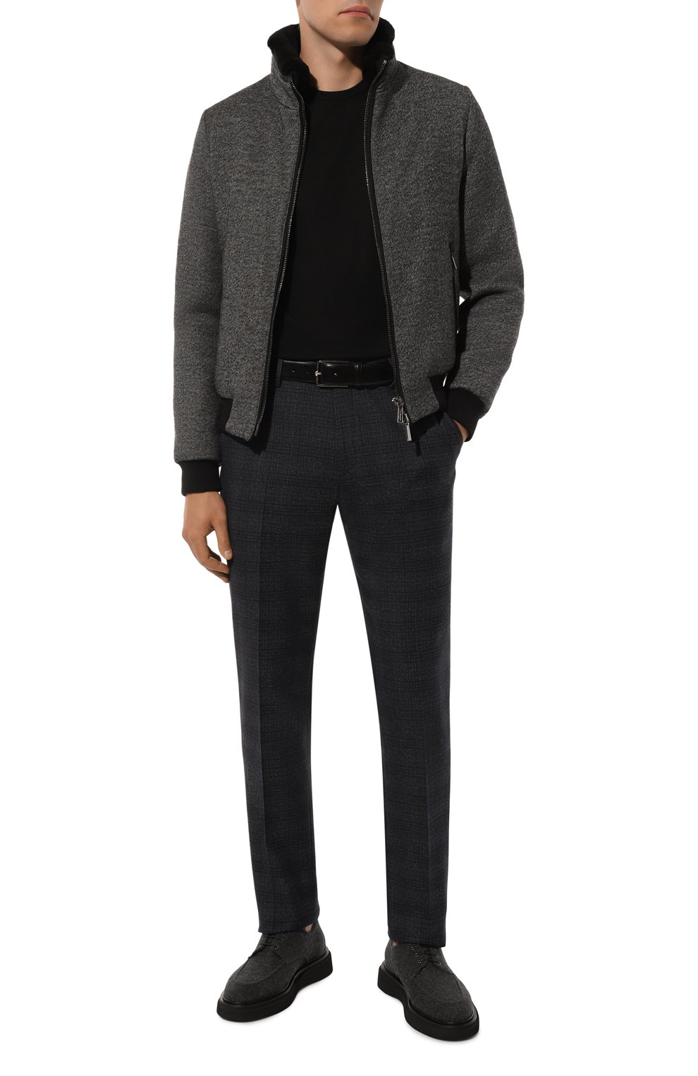 Брюки из шерсти и хлопка CORNELIANI, арт. 944B08-9417546, фото 2