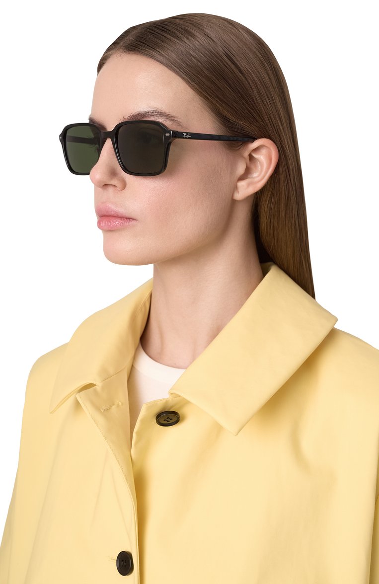 Женские солнцезащитные очки RAY-BAN зеленого цвета, арт. 2231-901/31 | Фото 3 (Нос: Не проставлено; Региональные ограничения белый список (Axapta Mercury): Не проставлено; Тип очков: С/з; Материал: Пластик; Кросс-КТ: С/з-унисекс; Очки форма: Квадратные; Оптика Гендер: оптика-унисекс)