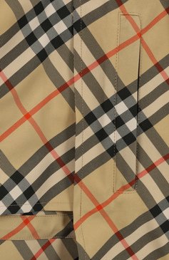 Женская куртка BURBERRY бежевого цвета, арт. 8087231 | Фото 7 (Материал внешний: Синтетический материал; Рукава: Длинные; Длина (верхняя одежда): Короткие; Кросс-КТ: Легкие, Куртка; Стили: Кэжуэл)