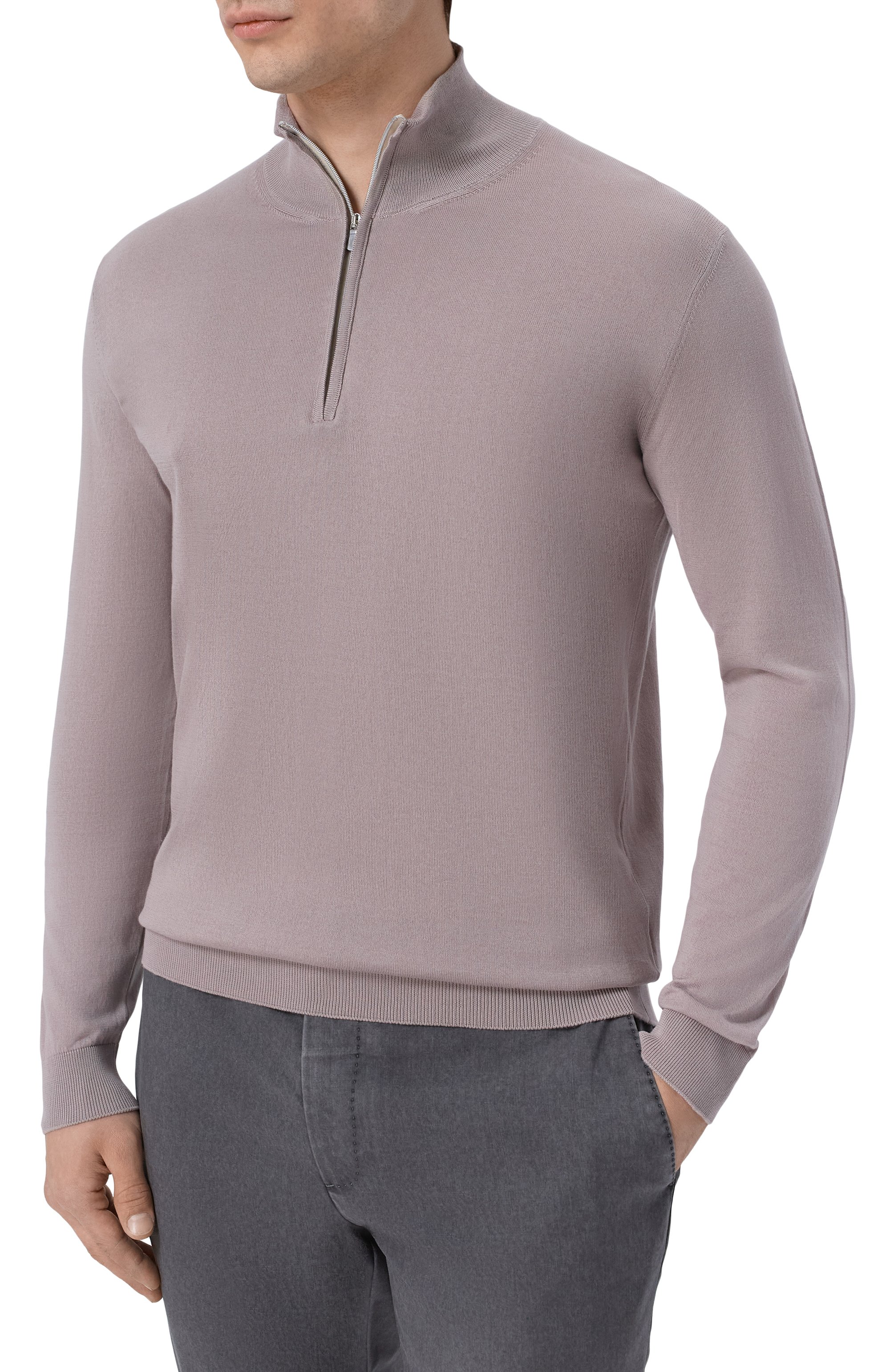 Хлопковый джемпер ANDREA CAMPAGNA бежевого цвета по цене 41600 руб., арт. M5426-8062, фото 3 Хлопковый джемпер ANDREA CAMPAGNA, арт. M5426-8062, фото 3