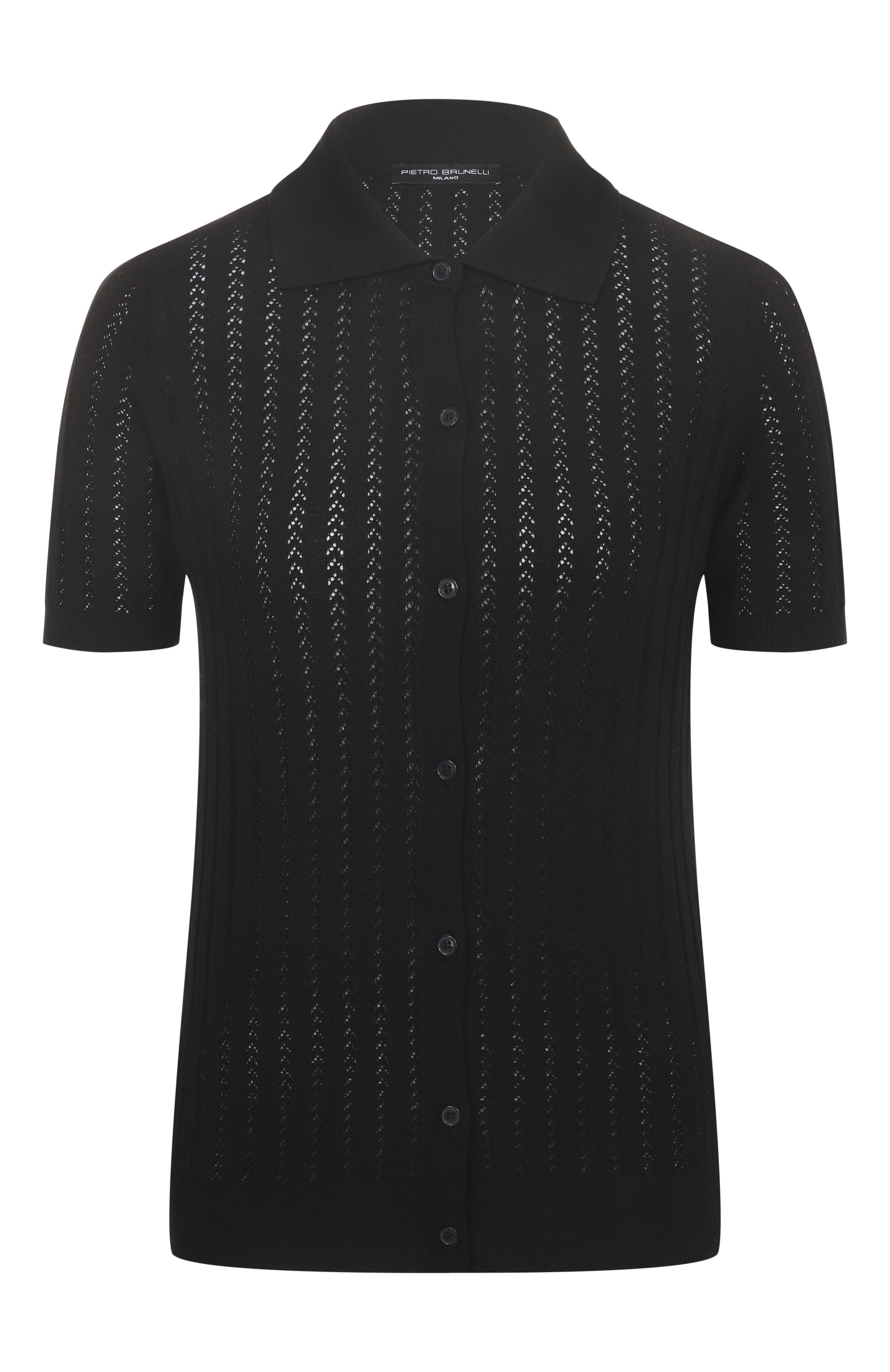 Кардиган из вискозы PIETRO BRUNELLI черного цвета по цене 16800 руб., арт. MEB028/VIB88P, фото 1 Кардиган из вискозы PIETRO BRUNELLI, арт. MEB028/VIB88P, фото 1