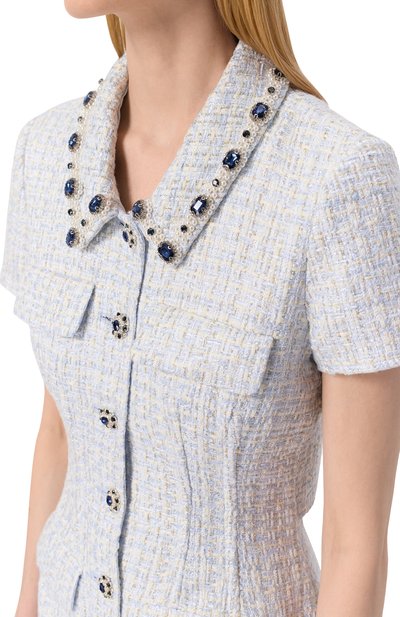 Твидовое платье SELF-PORTRAIT, арт. SS25008SBL, фото 5