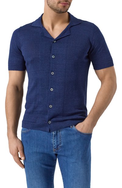 Рубашка изо льна и хлопка GRAN SASSO, арт. 57184/18637, фото 3