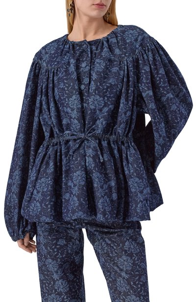 Джинсовая куртка DRIES VAN NOTEN темно-синего цвета по цене 87550 руб., арт. 251-010511-1557, фото 3 Джинсовая куртка DRIES VAN NOTEN, арт. 251-010511-1557, фото 3