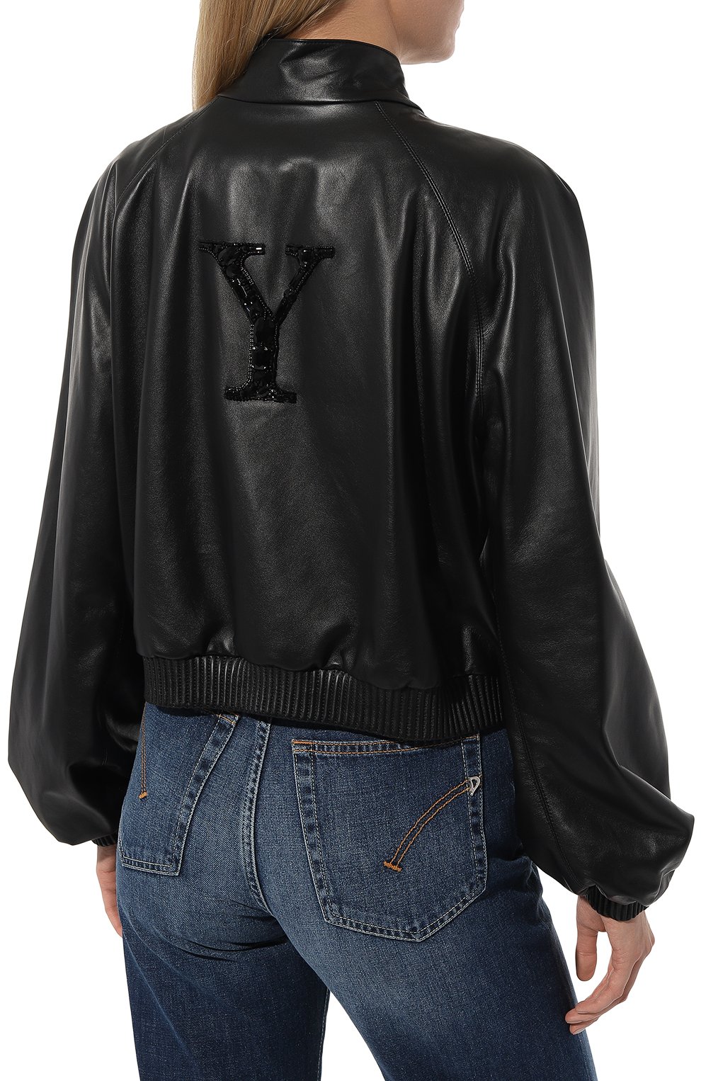 Кожаный бомбер YANINA, арт. 0-2594, фото 4