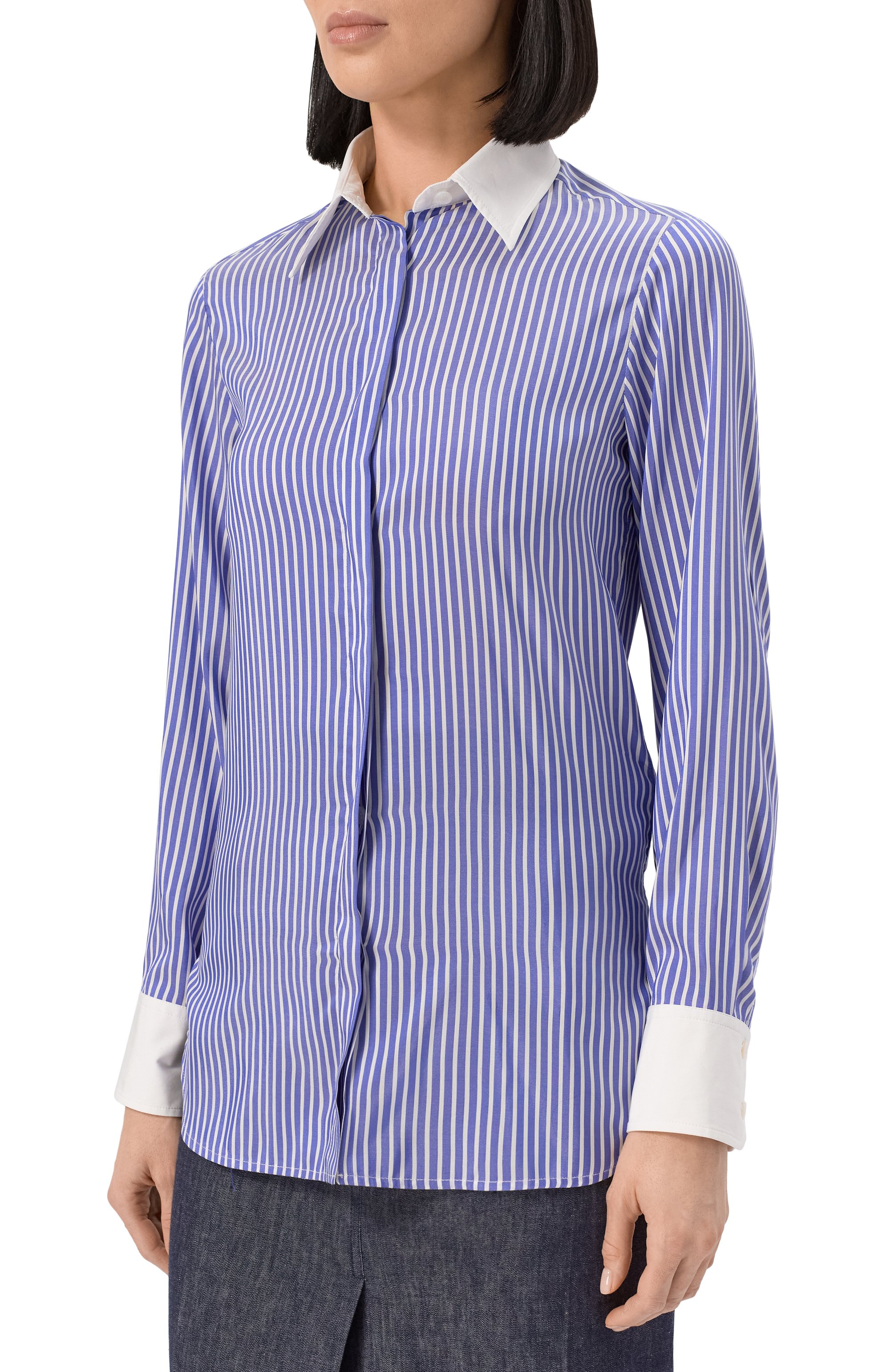 Шелковая рубашка KITON, арт. D59429K0981E01, фото 3