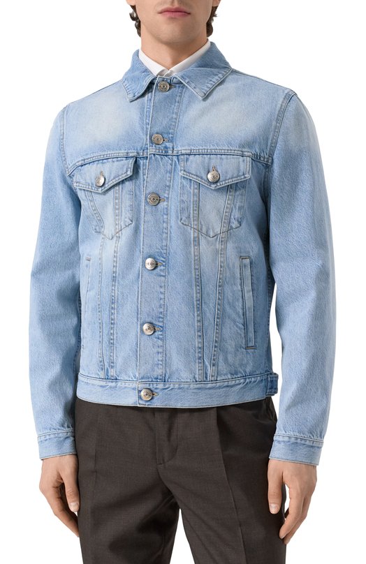 Джинсовая куртка Brunello Cucinelli M241P6909 Голубой  M241P6909 Фото 3