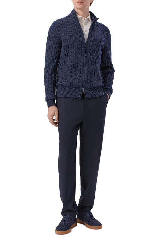 Шерстяные брюки Loro Piana FAP0598 Синий  FAP0598 Фото 2