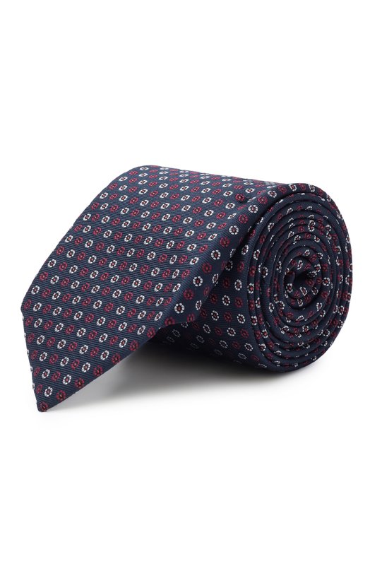 Шелковый галстук Corneliani 26U302-2620319 Синий 26U302-2620319