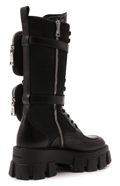 Комбинированные ботинки monolith PRADA, арт. 1W257M-3L09-F0002-055, фото 3