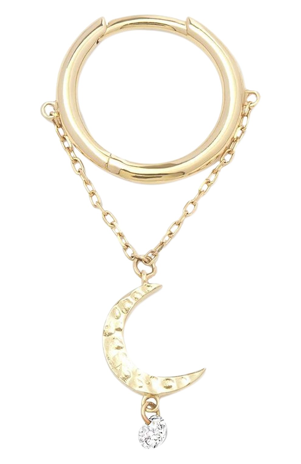 Серьга PERSEE PARIS бесцветного цвета по цене 124800 руб., арт. EA80552-YG, фото 1 Серьга PERSEE PARIS, арт. EA80552-YG, фото 1