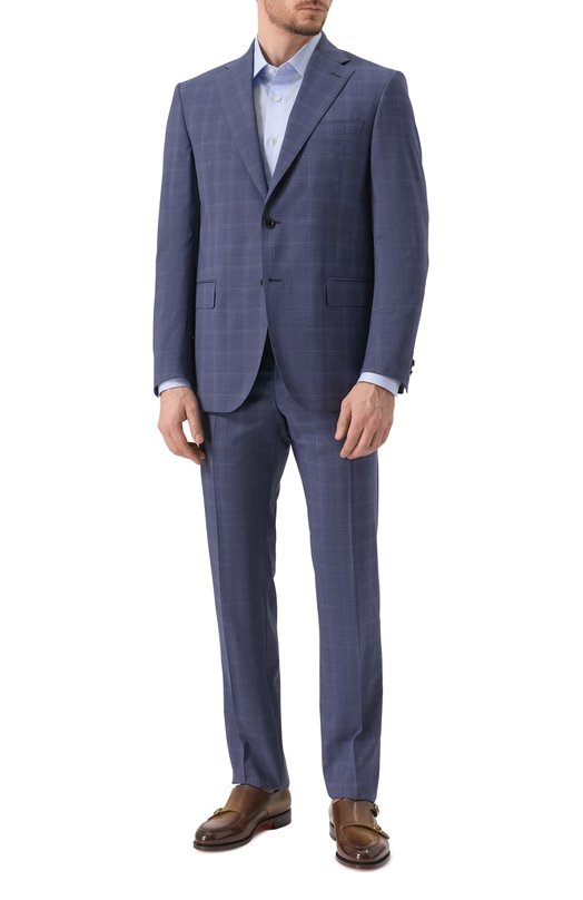 Шерстяной костюм Corneliani 25X008-2517421_SET Синий  25X008-2517421_SET Фото 2