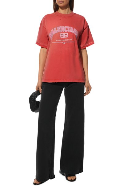 Хлопковая футболка BALENCIAGA, арт. 612965/TLVJ1, фото 2