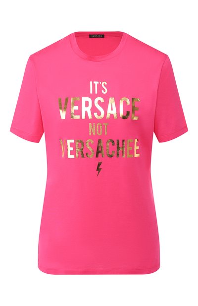Женская хлопковая футболка VERSACE, арт. A83851/A201952