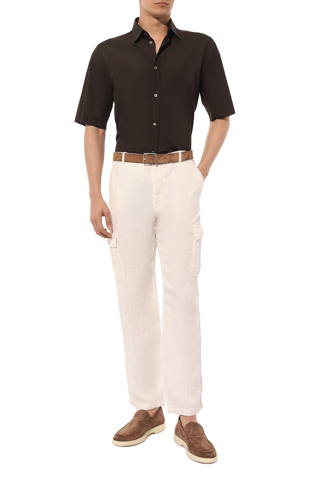 Льняные брюки-карго 120% LINO, арт. 31ALIM29DX/000D943/000, фото 2