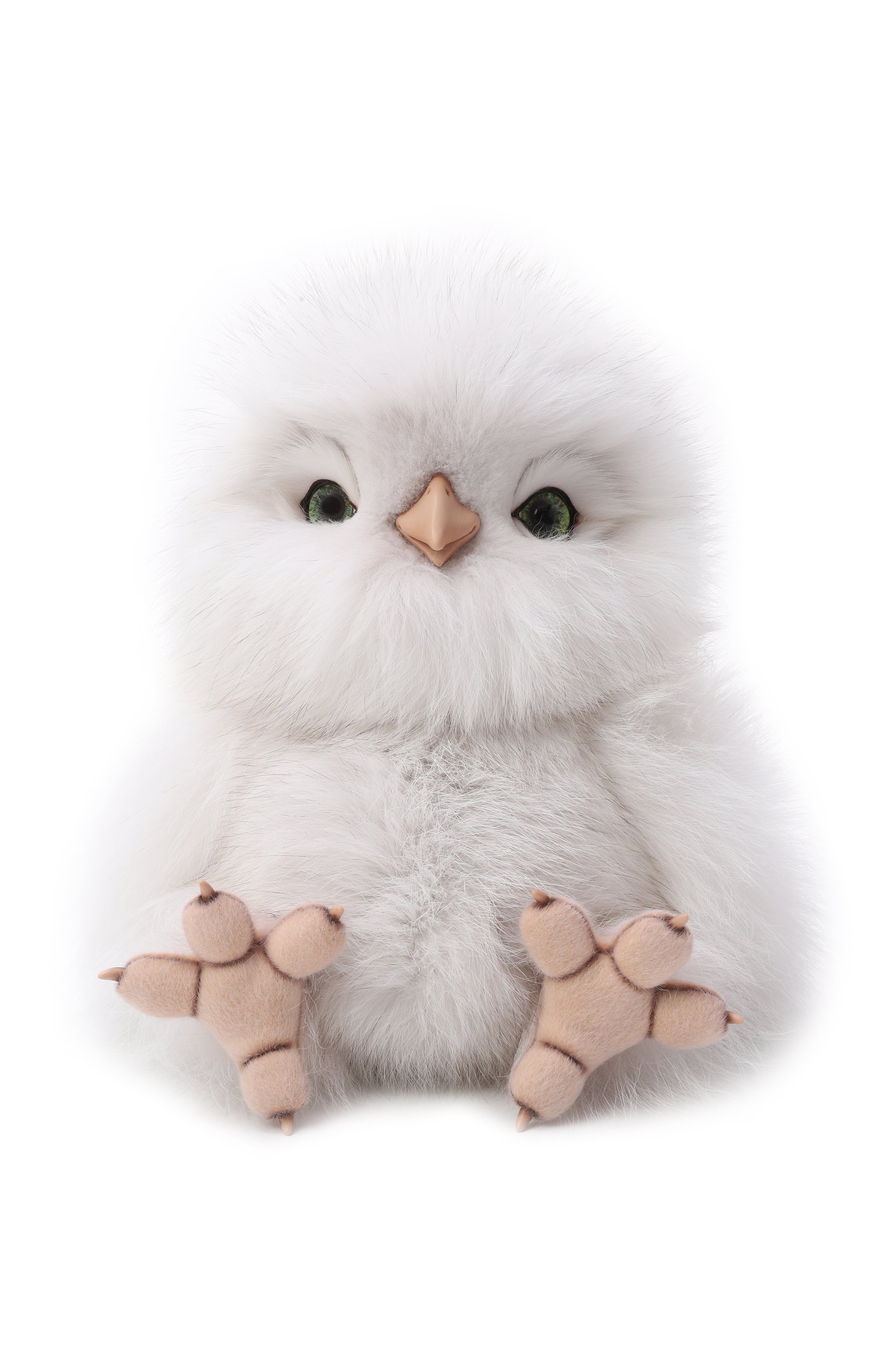 Мягкая игрушка сова из песца CAROLON, арт. МИ-25-ЛГ-002-2, фото 1