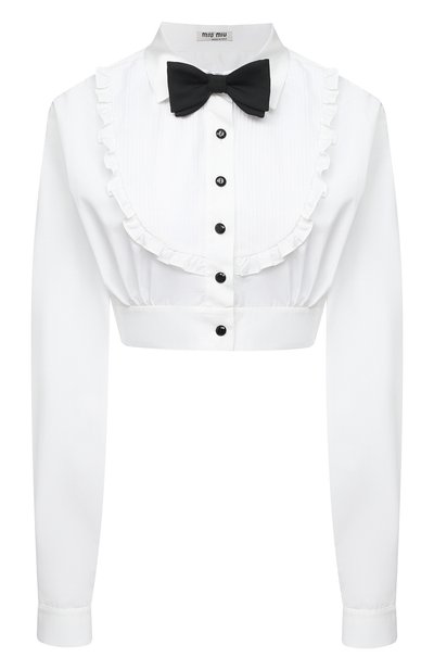 Хлопковая блузка MIU MIU, арт. MK1509-1YDM-F0009, фото 1
