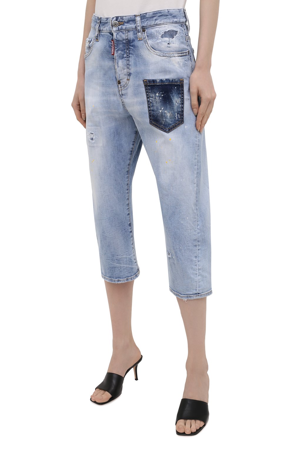 Джинсовые капри kawaii DSQUARED2, арт. S75LB0513/S30665, фото 3