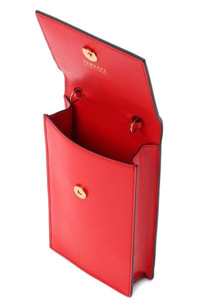 Кожаный чехол virtus для iphone VERSACE красного цвета по цене 83400 руб., арт. DP8H670V/DVT2, фото 4 Кожаный чехол virtus для iphone VERSACE, арт. DP8H670V/DVT2, фото 4