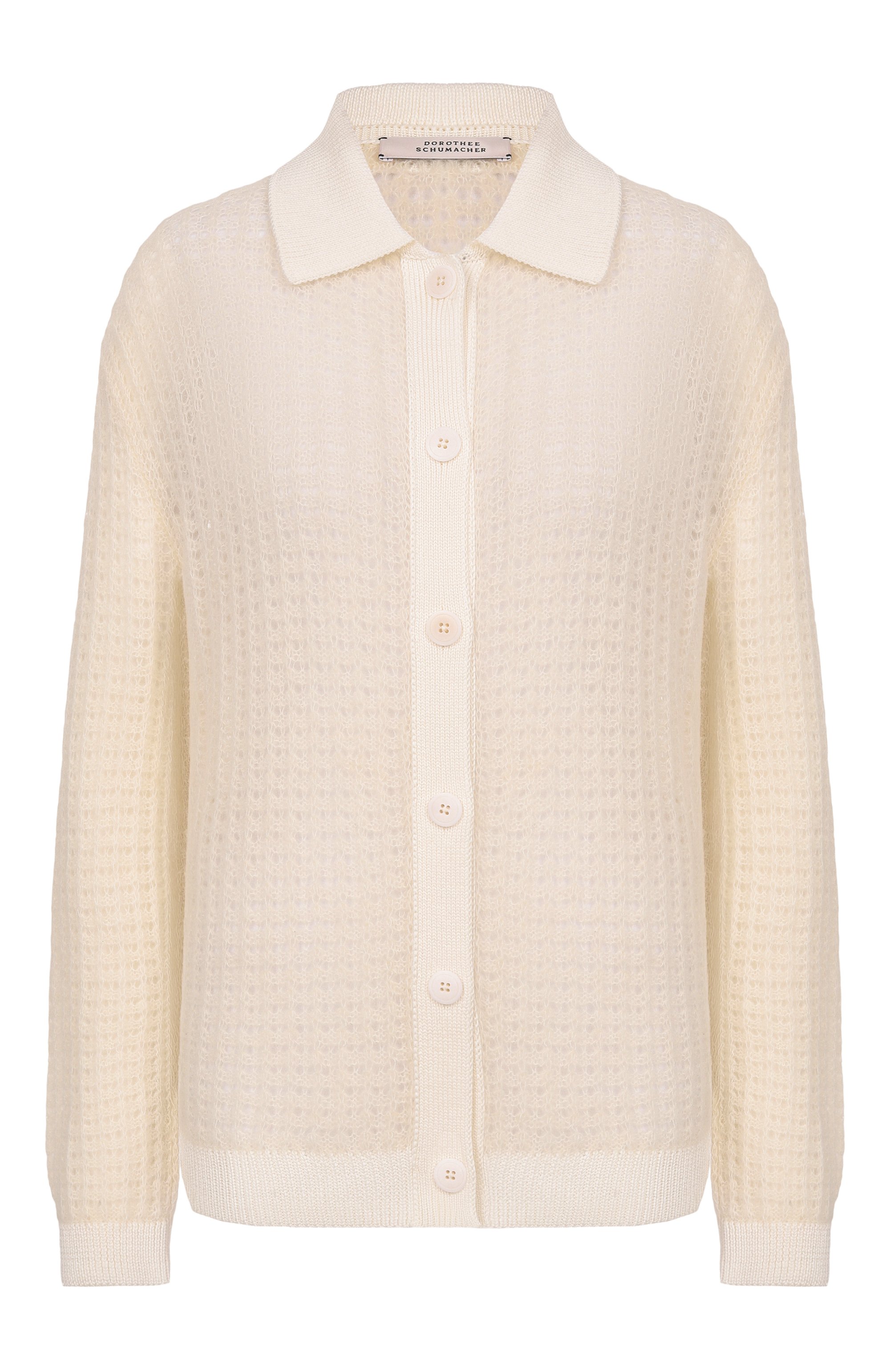 Шерстяной кардиган DOROTHEE SCHUMACHER кремового цвета по цене 62600 руб., арт. 416202, фото 1 Шерстяной кардиган DOROTHEE SCHUMACHER, арт. 416202, фото 1