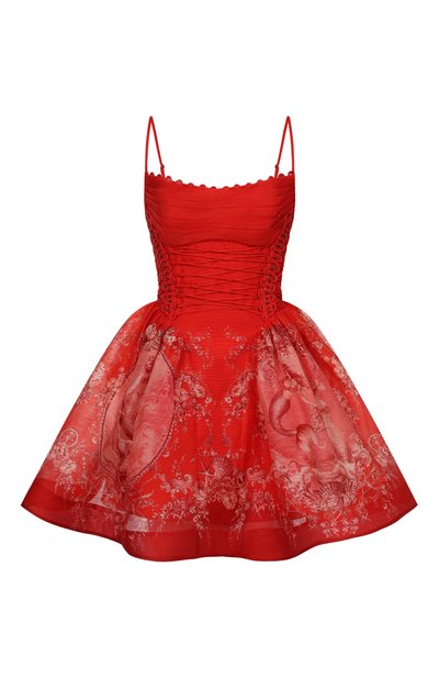 Женское платье изо льна и шелка ZIMMERMANN, арт. 6913DC261