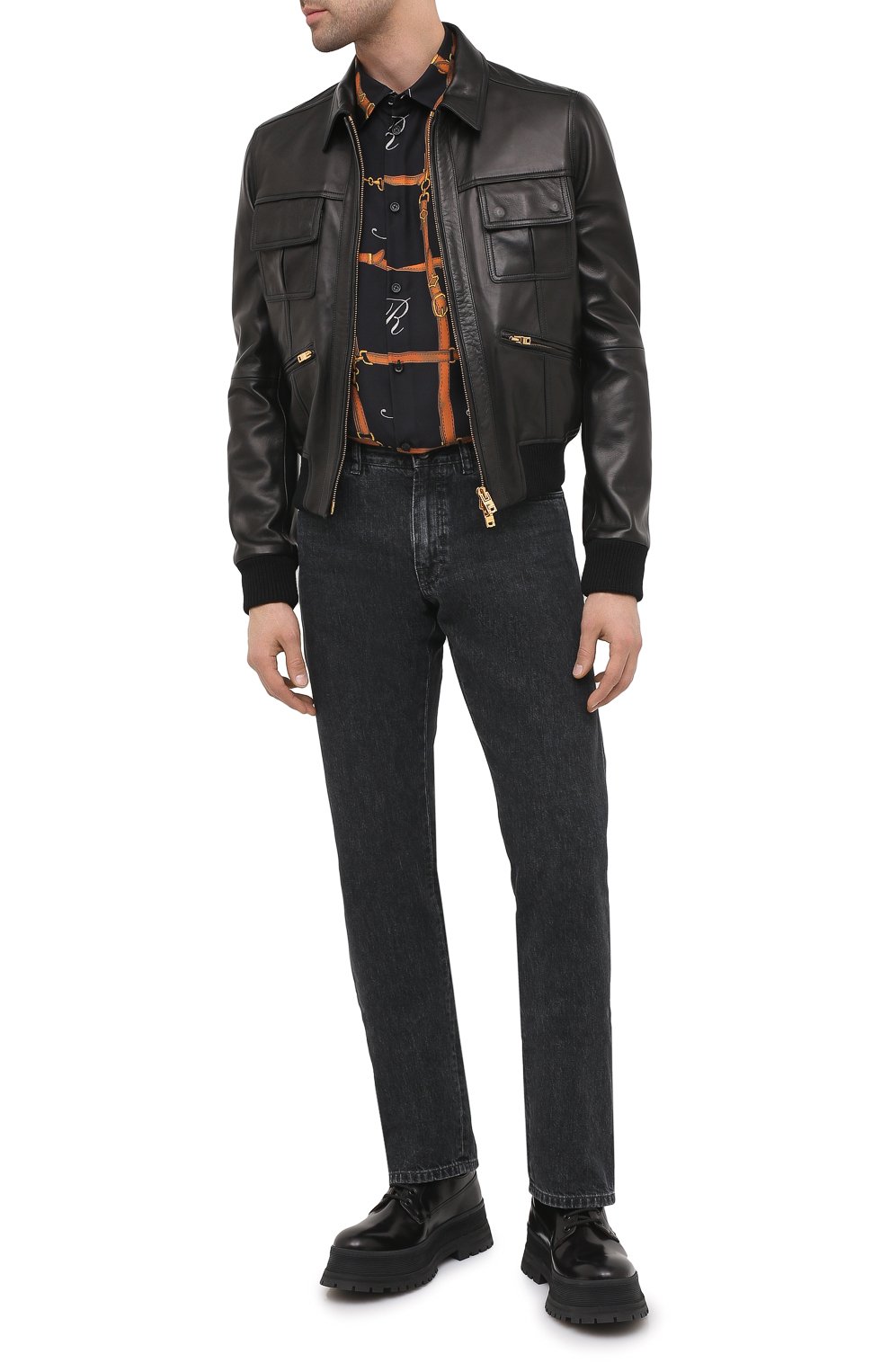 Кожаный бомбер AMIRI, арт. W0M04359LE, фото 2