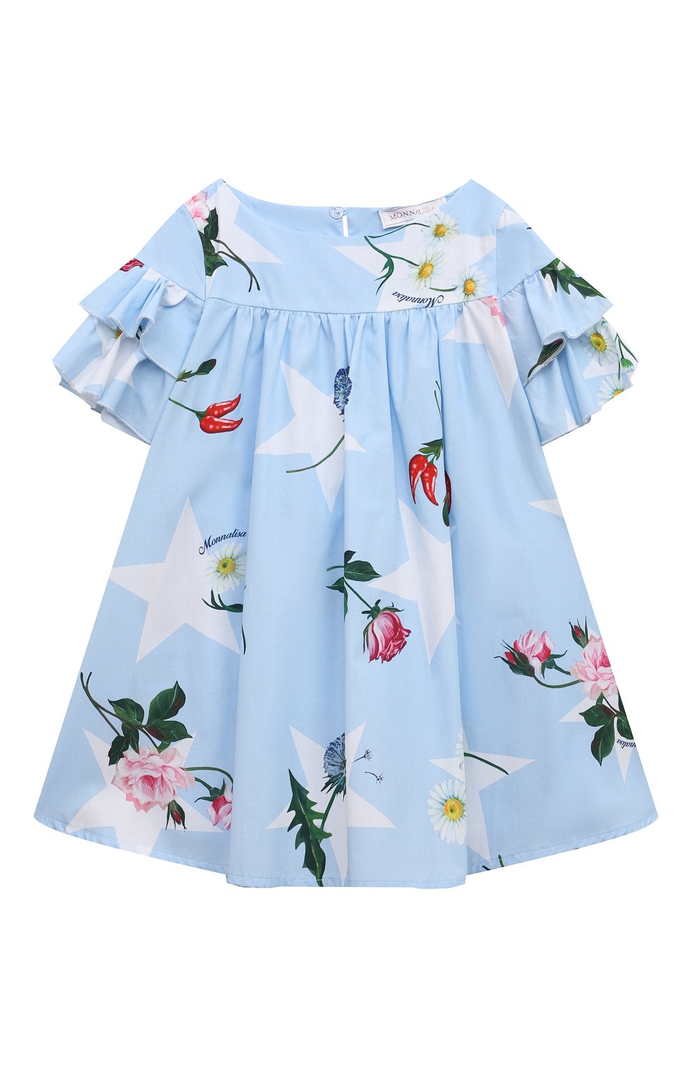 Хлопковое платье MONNALISA, арт. 11C903, фото 1