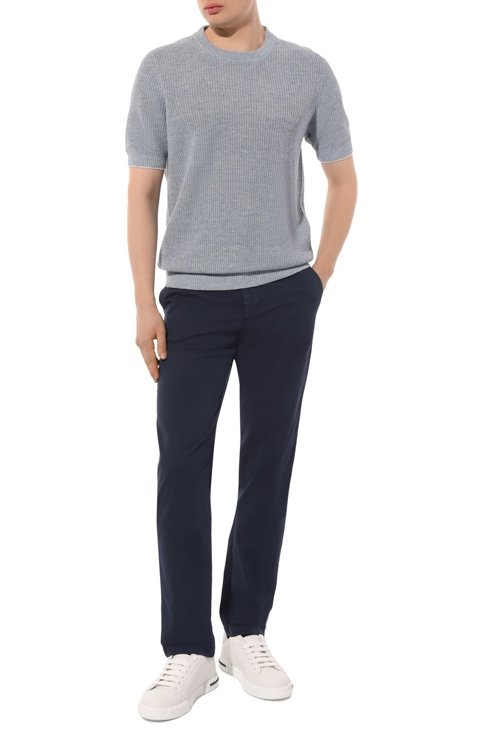 Брюки из хлопка и шелка KITON, арт. UFPPEK0606D, фото 2