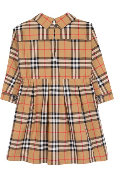 Хлопковое платье с поясом на кулиске BURBERRY, арт. 8002626, фото 2