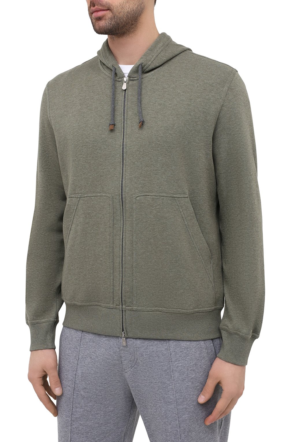 Хлопковая толстовка BRUNELLO CUCINELLI, арт. M0T319069G, фото 3