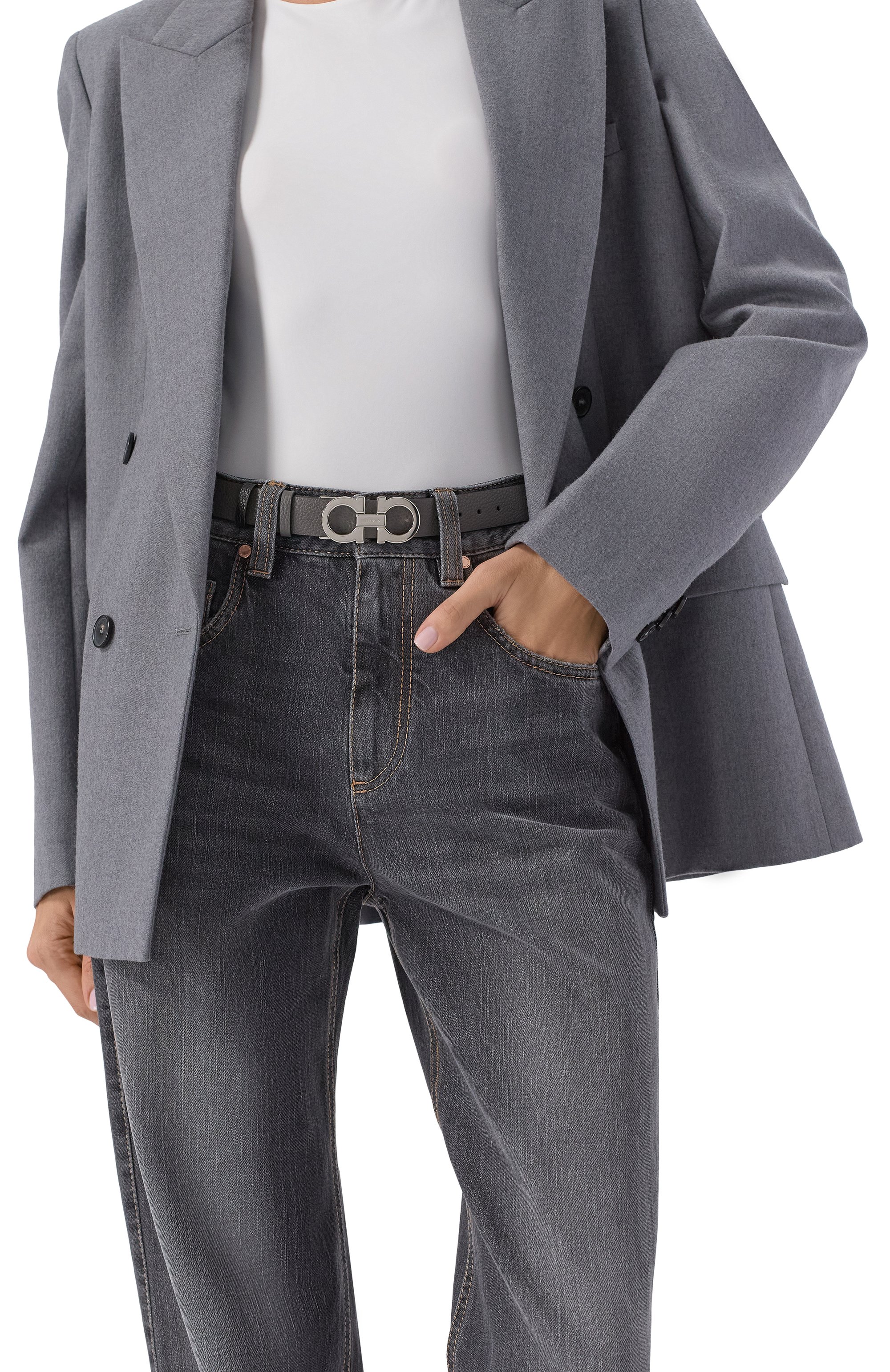 Двусторонний ремень gancini FERRAGAMO, арт. 23A565/615288, фото 2