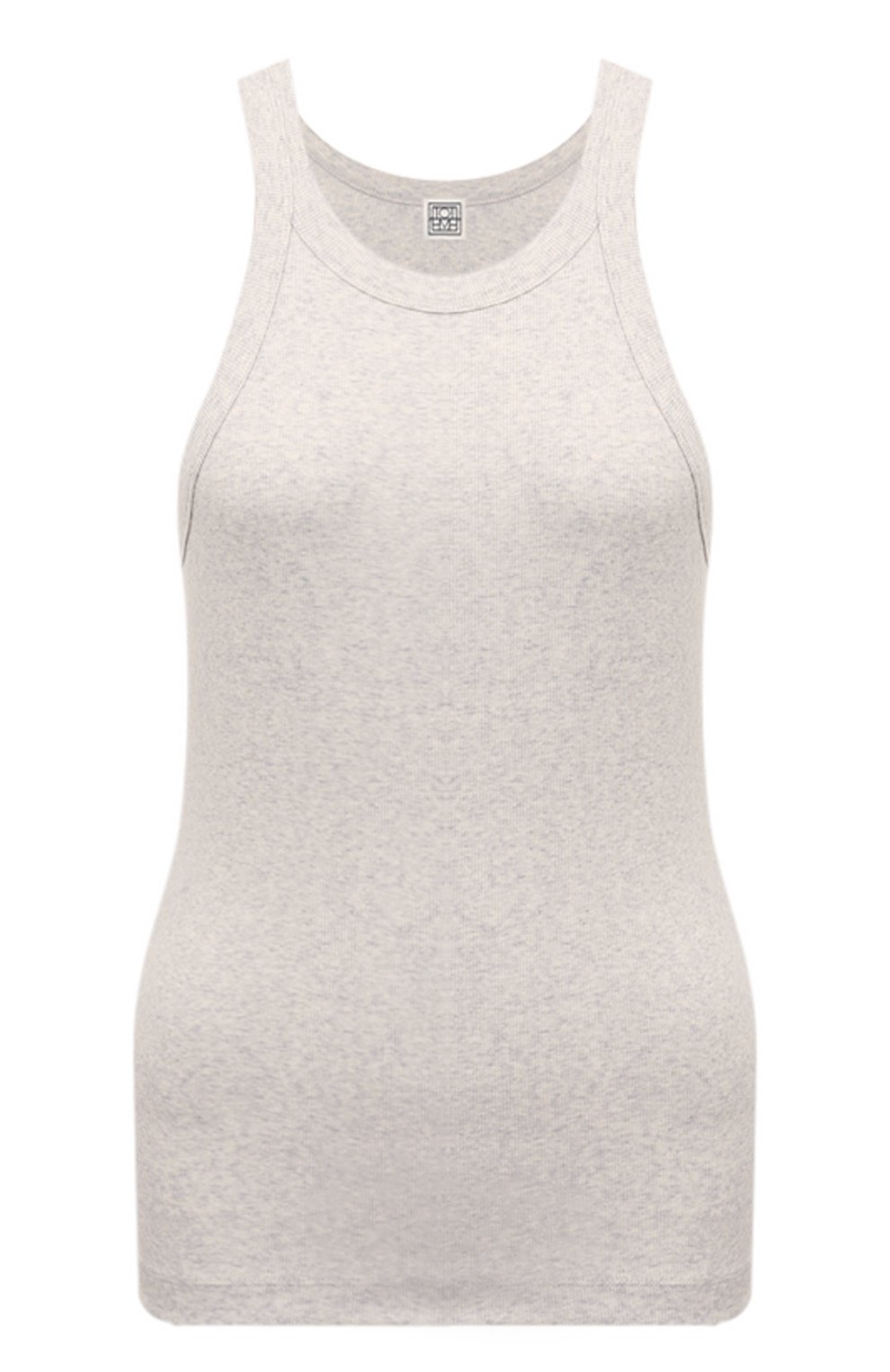 Хлопковая майка TOTEME серого цвета по цене 13450 руб., арт. 243-WRT1129-FB0246, фото 1 Хлопковая майка TOTEME, арт. 243-WRT1129-FB0246, фото 1