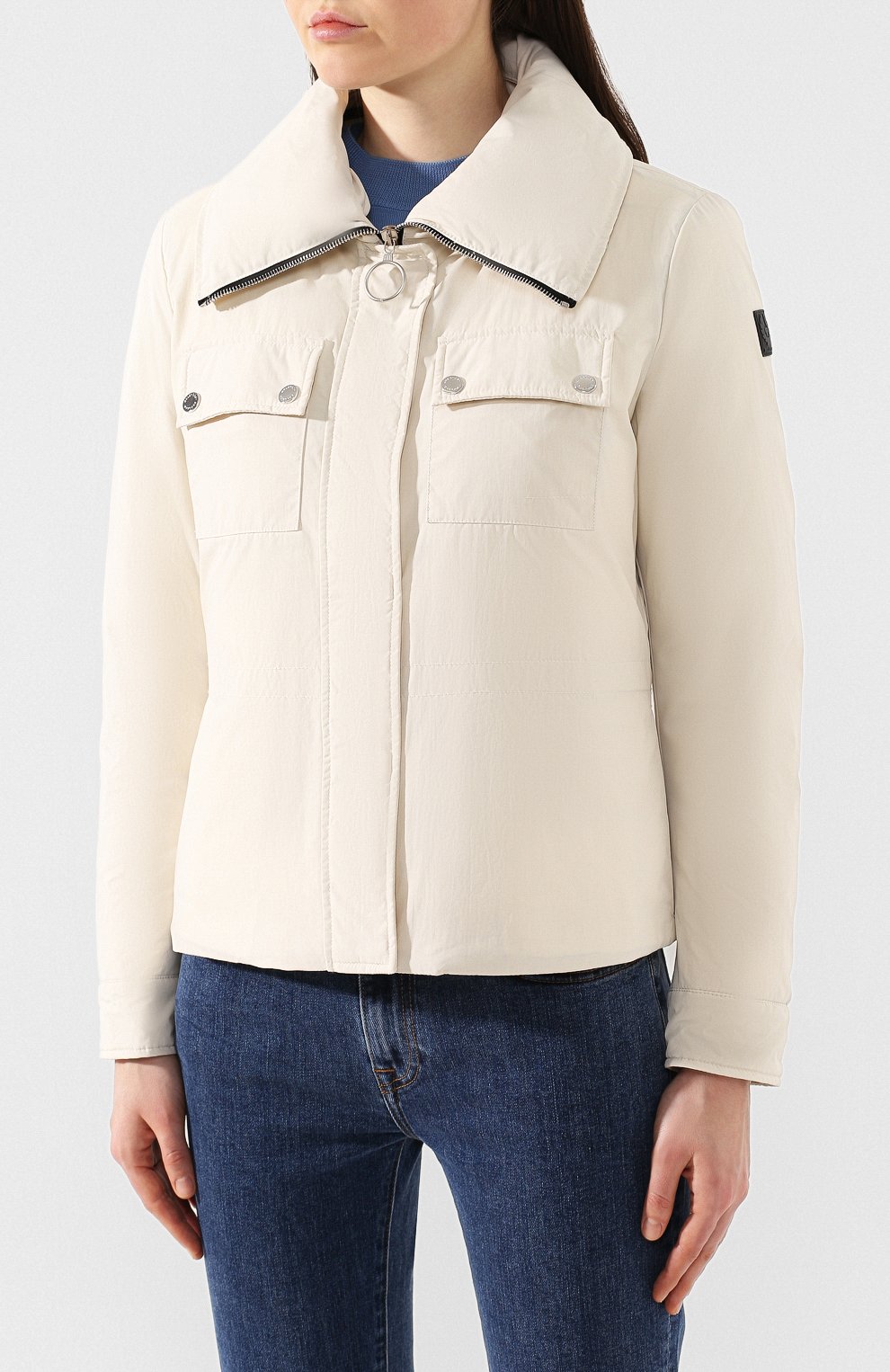 Пуховая куртка BELSTAFF светло-серого цвета по цене 42600 руб., арт. 72050499/C50N0518, фото 3 Пуховая куртка BELSTAFF, арт. 72050499/C50N0518, фото 3
