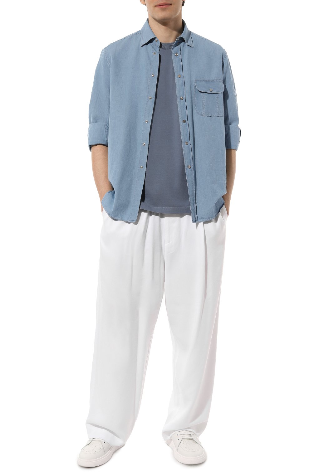 Хлопковая футболка CANALI, арт. T0806/MJ02037, фото 2