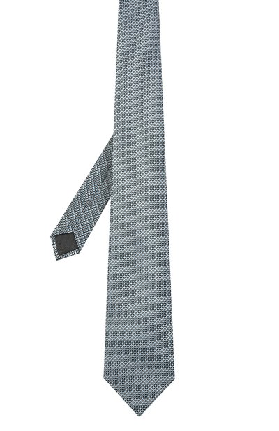 Шелковый галстук ZEGNA голубого цвета по цене 19950 руб., арт. Z3W00T/1XW, фото 3 Шелковый галстук ZEGNA, арт. Z3W00T/1XW, фото 3